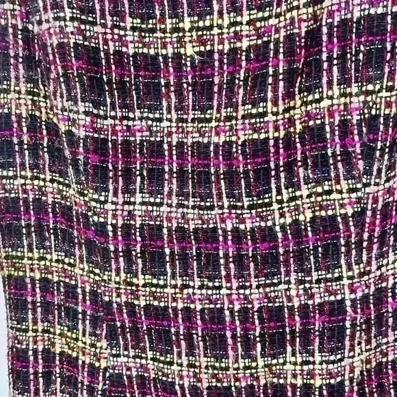 Nanette Lepore Plaid Tweet Above the Knee Fit And Flare Dress Sz 8 - Picture 3 of 11